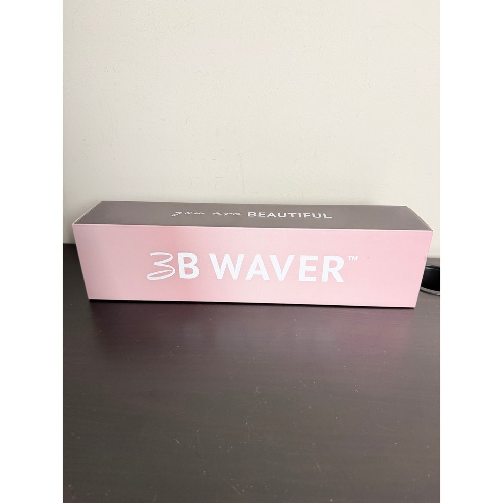 Beachwaver 3B Waver Triple Barrel Hair Curler Midnight Rose Pink Ceramic NEW